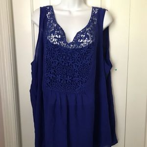 🎉HP 🎉 Spense Cobalt Blue Tunic Top 2X